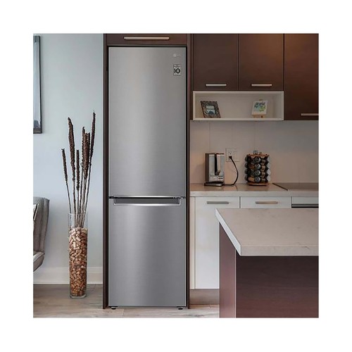 Frigorífico combi 186cm LG GBP61DSPGN NO FROST, clasificación energética: D, H: 186cm, A: 59,5cm, F: 68,2cm, capacidad total: 385L.