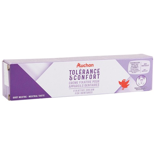 PRODUCTO ALCAMPO Crema adhesiva hipoalergénica sabor neutro, para prótesis dental 40 g.
