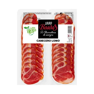 BOADAS Cabecero de lomo sin gluten y cortado en finas lonchas BOADAS 2 x 40 g.