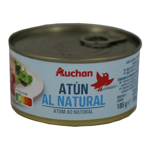 Atún al natural PRODUCTO ALCAMPO lata de 130 g.
