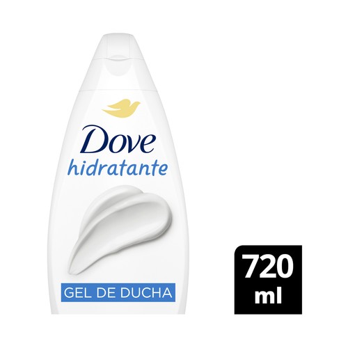 DOVE Gel hidratante para baño o ducha, limpieza delicada, para un piel suave 720 ml.