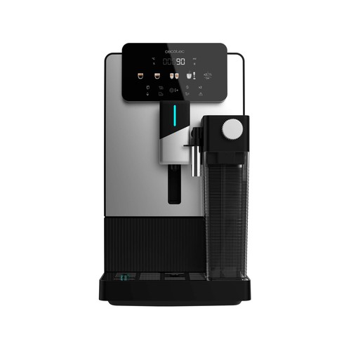 Cafetera espresso superautomática CECOTEC Cremmaet Latte, color negro, presión 19bar, molinillo, café en grano, 1300W.