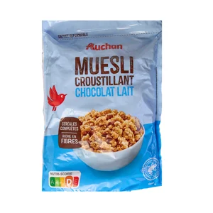 PRODUCTO ALCAMPO Cereles muesli crujiente con chocolate con leche 450 g.