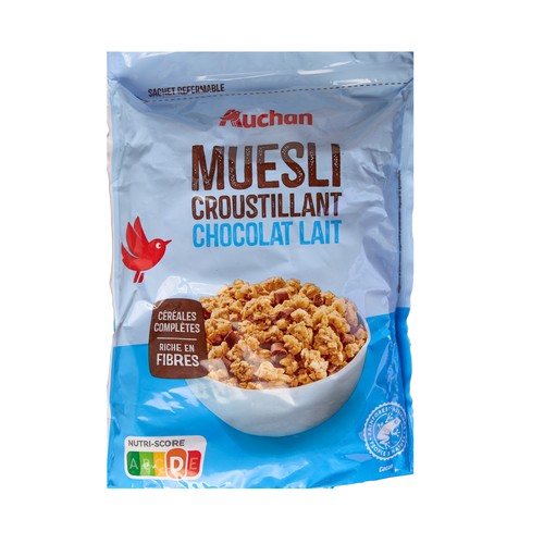 PRODUCTO ALCAMPO Cereles muesli crujiente con chocolate con leche 450 g.