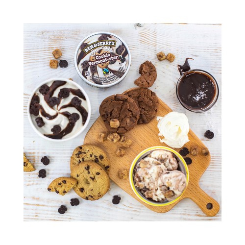 BEN & JERRY"S Tarrina de helado de nata con galletas y trocitos de chocolate sundae 427 ml.