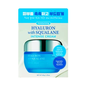 NAEXY Crema facial hidratante intensiva con squalane y varios tipos de ácido Hialurónico 50 g.