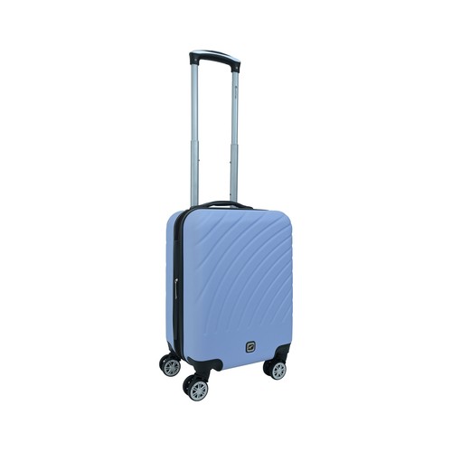 Maleta de cabina tipo trolley rígido rainbow lila, 8 ruedas, 34x50x22 cm AIRPORT ALCAMPO.