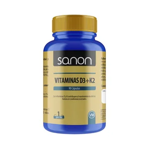 SANON Extracto de bambú y vitaminas D3 y K2 (Complemento nutricional) 90 cápsulas.