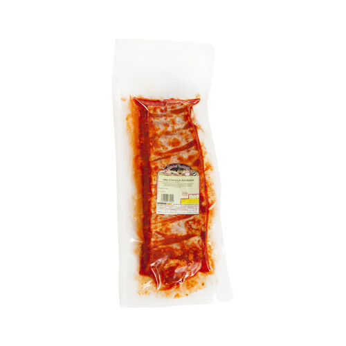 Tira de cositlla de cerdo adobada envasada al vacio CAYSAN 1.000 Gramos Aproximados