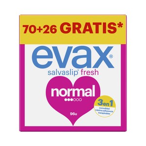 Imagen de EVAX Fresh Salvaslips normales 96 uds