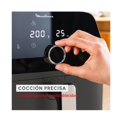Freidora de aire MOULINEX EZ855H, 2020W, Capacidad 7,5L, 8 programas.