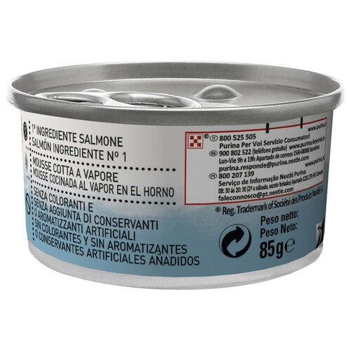 Alimento gatos húmedo sabor salmón BEYOND PURINA 85 g.