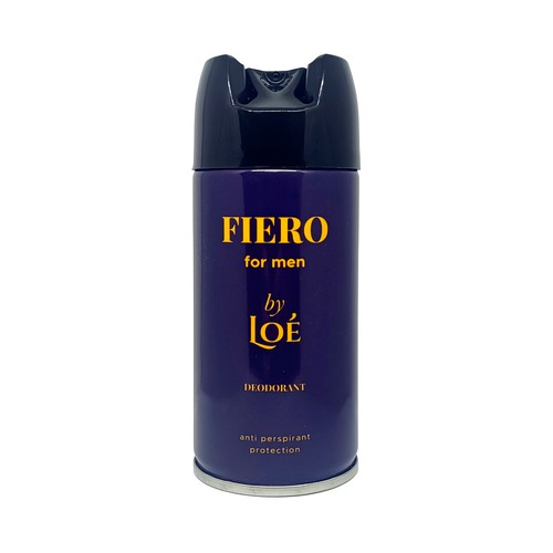 LOÉ Fiero Desodorante en spray para hombre con protección antitranspirante 150 ml.