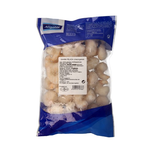 ALIGATOR Gamba pelada ultracongelada 33/55 piezas 350 g.