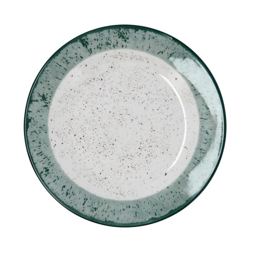 Plato postre 19cm porcelana, color verde teal modelo Faro QUID