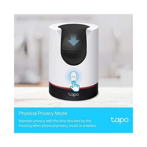Cámara inteligente Wi-Fi de seguridad TP-LINK Tapo C225, detección Inteligente, visión panorámica, sonido bidireccional.