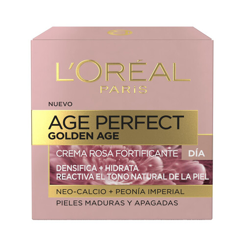 L´ORÉAL PARIS Crema de día fortificante, para pieles maduras y apagadas L'ORÉAL PARIS Age perfect golden age 50 ml.