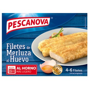 Imagen de PESCANOVA Merluza en filetes al huevo, sin gluten 4 - 6 uds.