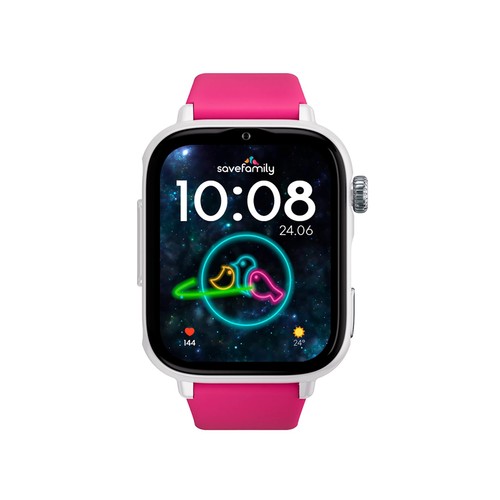 Smartwatch SAVEFAMILY SaveWatch Plus 2, Esfera Blanca, Correa de Silicona Lollipop".
