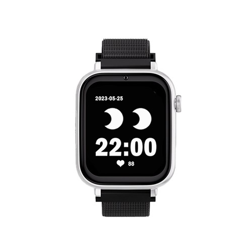 Smartwatch SAVEFAMILY SaveWatch Plus, Esfera Blanca, Correa de Tela Black Night".