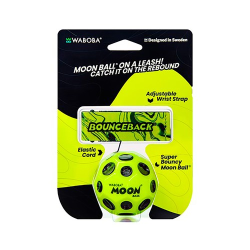 Pelota saltarina Moonball bounceback, WABOBA.