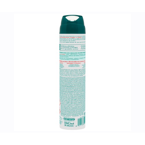 SANYTOL Desinfectante ambientador a menta para hogar y tejidos 300 ml.