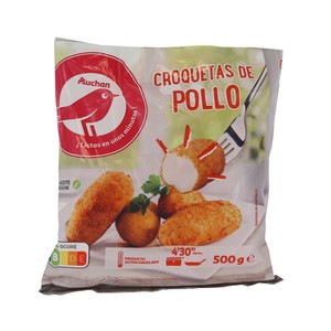 Imagen de AUCHAN Croquetas ultracongeladas de pollo 500 g. Producto Alcampo