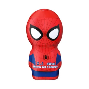 SPIDERMAN Gel para baño o ducha y champú con un 90% de ingredientes de origen natural SPIDERMAN 400 ml.