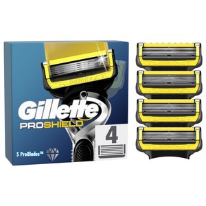 Imagen de GILLETTE Proshield Recambios para maquinillas de afeitar con cabezal de 5 hojas 4 uds.