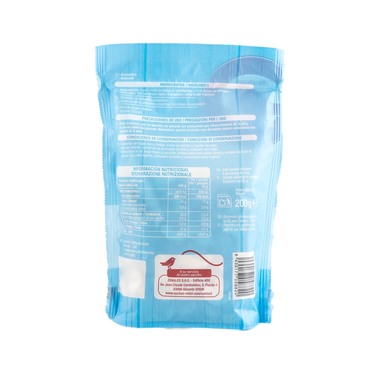 PRODUCTO ALCAMPO Anacardos 200 g.