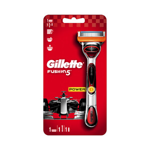 Imagen de GILLETTE Cuchilla de afeitar recargable con cabezal vibrador de cinco hojas GILLETTE Fusion 5 power.