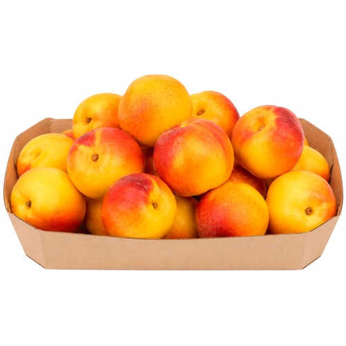 Nectarinas amarillas, cesta de 1 kg.