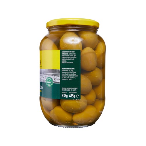 JOLCA Aceituna verde gordal con hueso 475 g.