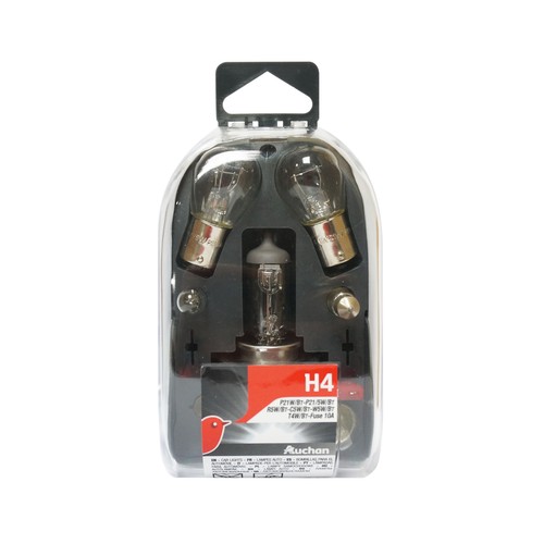 Estuche de bombillas H4-P21W-R5W-T4W-fusible 10A, PRODUCTO ALCAMPO.