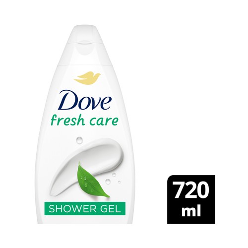 DOVE Fresh care Gel limpieza delicada para ducha o baño 750 ml.