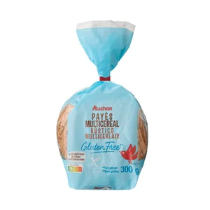 PRODUCTO ALCAMPO Pan de payés multicereales sin gluten 300 g.