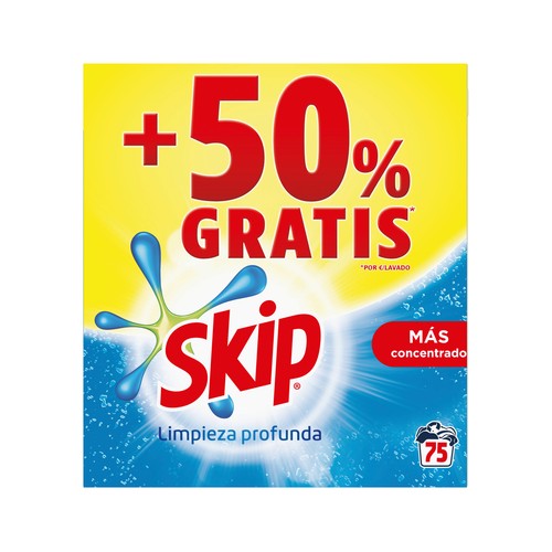 SKIP Detergente en polvo 75 ds. 3,75 kg.