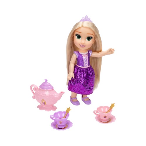 Pack Muñeca Rapunzel 38cm y Juego de Té, Disney +3 Años JAKKS