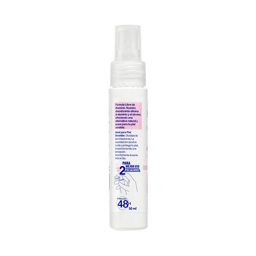 INSTITUTO ESPAÑOL Desodorante líquido en spray sin alcohol ni aluminio, para pieles sensibles 50 ml.