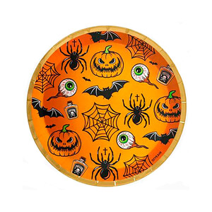 Imagen de 6 Platos llanos de cartón Halloween, 23cm. OH YEAH.