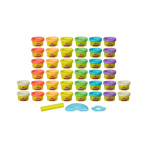 Pack de 40 botes de pasta para moldear PLAY-DOH. 