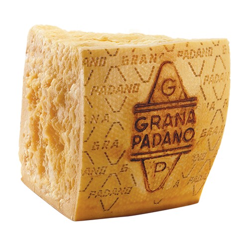 AMBROSI Queso Grana Padano de 20 meses con Denominación de Origen Protegida (DOP), cuña.