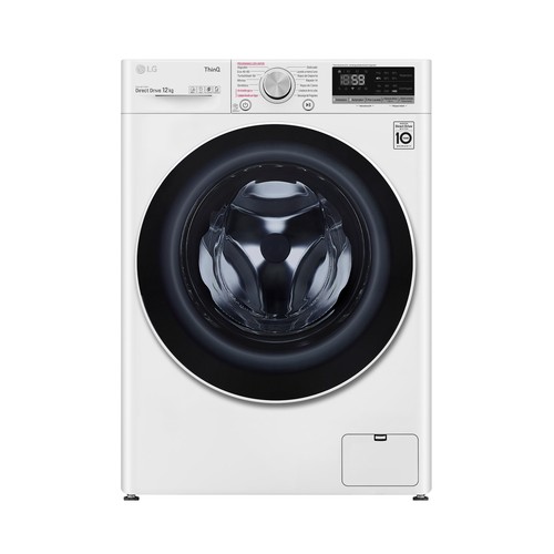 Lavadora LG F4WV5012S0W capacidad de carga: 12KG, clasificación energética: B, 1400RPM,H: 85cm,A: 60cm,F: 61cm.