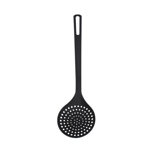 Espumadera de cocina fabricada en nylon color negro, ESSENTIAL.