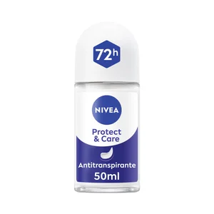 NIVEA Protege & cuida Desodorante roll on para mujer antitranspirante hasta 72 horas 50 ml.