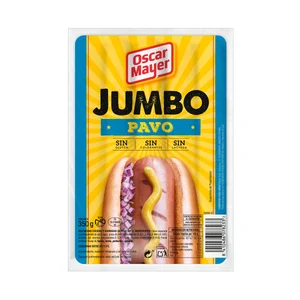 OSCAR MAYER Salchichas cocidas de pavo con sabor ahumado OSCAR MAYER Jumbo 350 g.