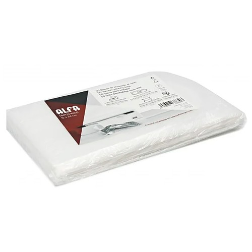 Pack de 50 bolsas de envasado ALFA, 15x24 cm