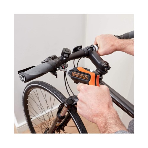Atornillador eléctrico sin cable, batería litio 3,6V, BLACK + DECKER BCF611CK.