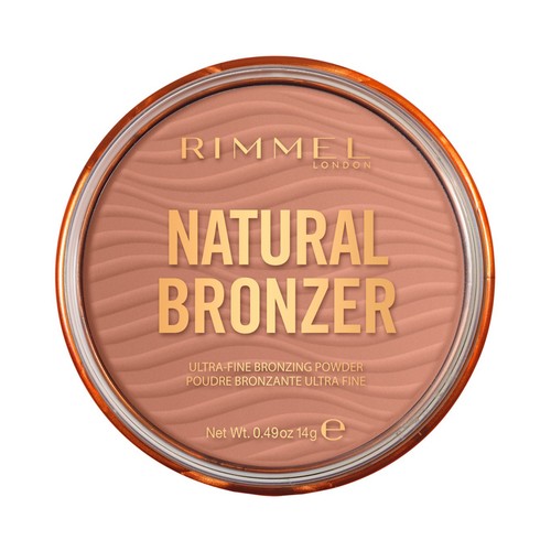 RIMMEL Natural bronzer tono 001 Maquillaje en polvo, con efecto bronceado y con acabado natural.