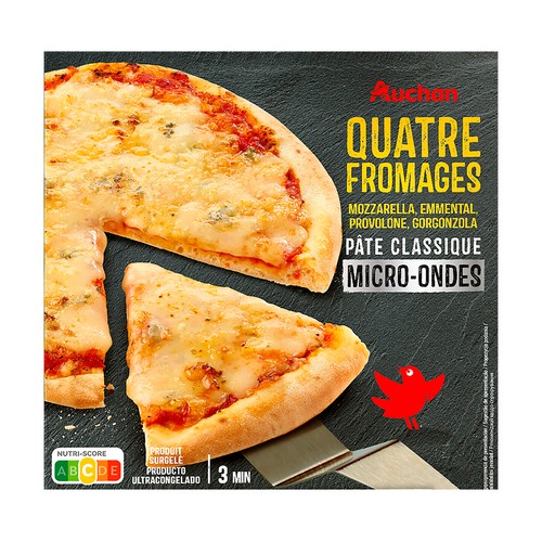 PRODUCTO ALCAMPO Pizza para microondas a los 4 quesos 200 g.